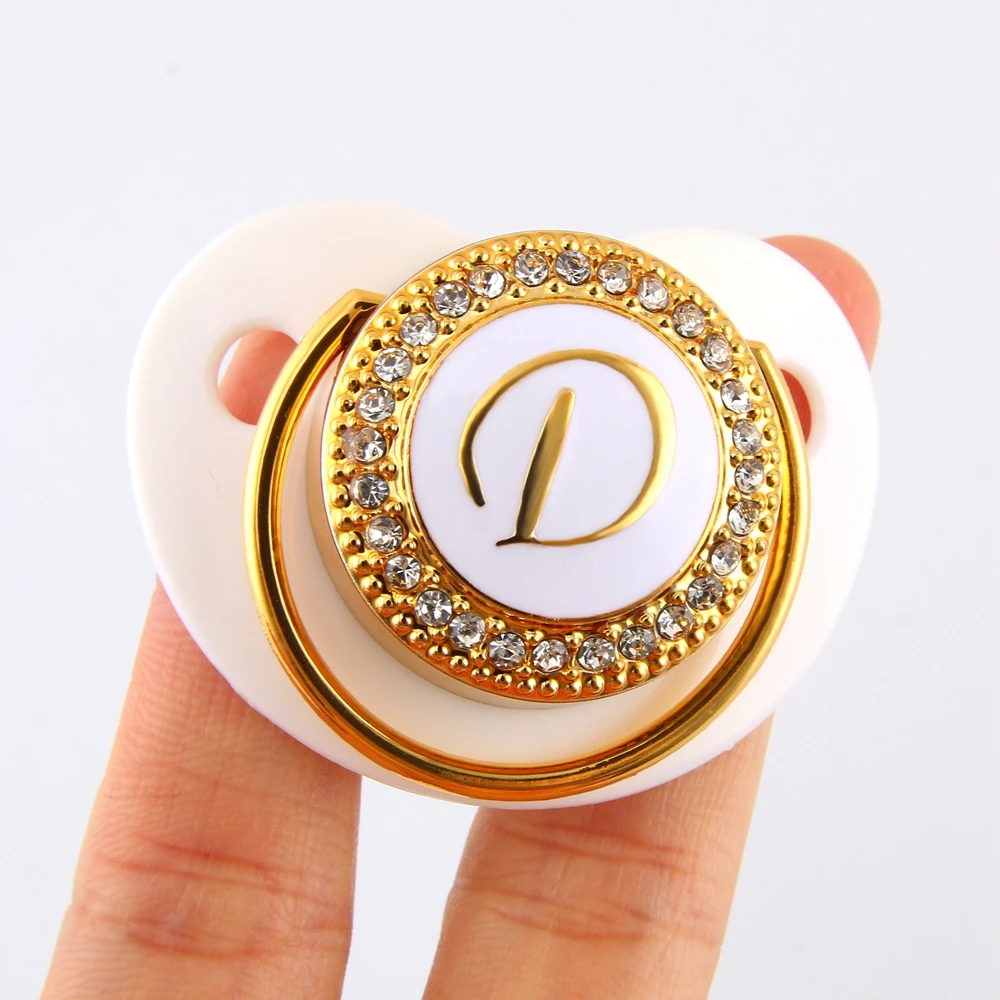 Роскошные Детские Соски Оптом Bling Bling Соска со Стразами Детские Ортодонтические Пустышки Кристалл Соска Соска