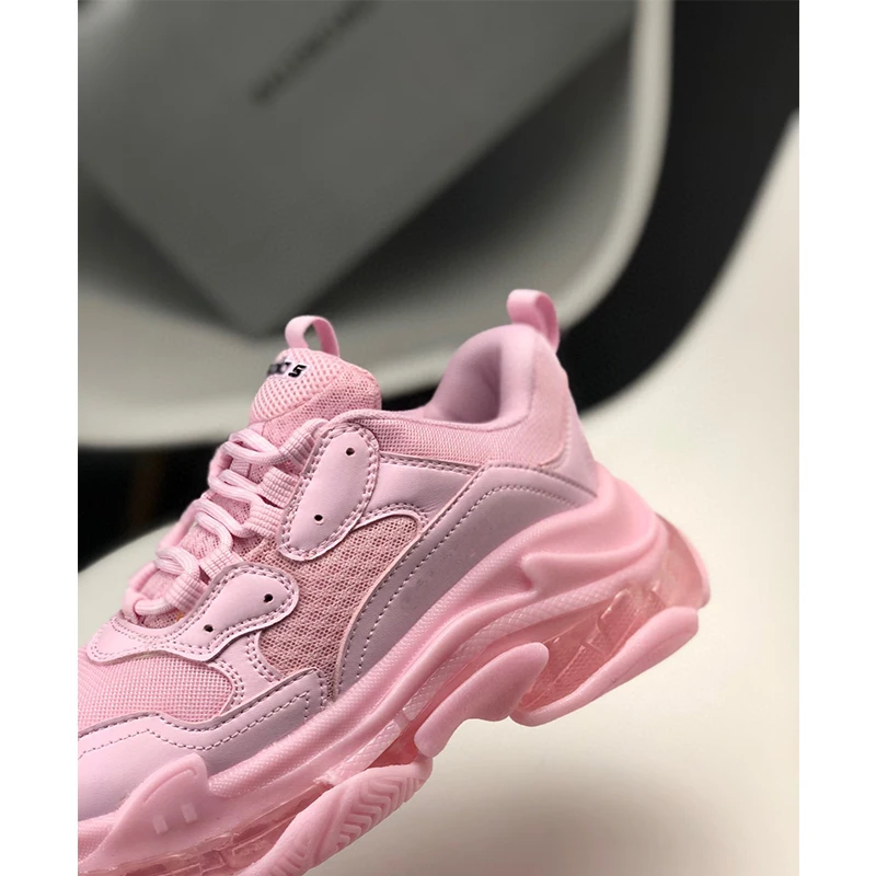 

2021 Men's and Women's Shoes Fashion Designer Running Leather Debut Eight-Layer Combination Green High-quality Balenciaca Shoes