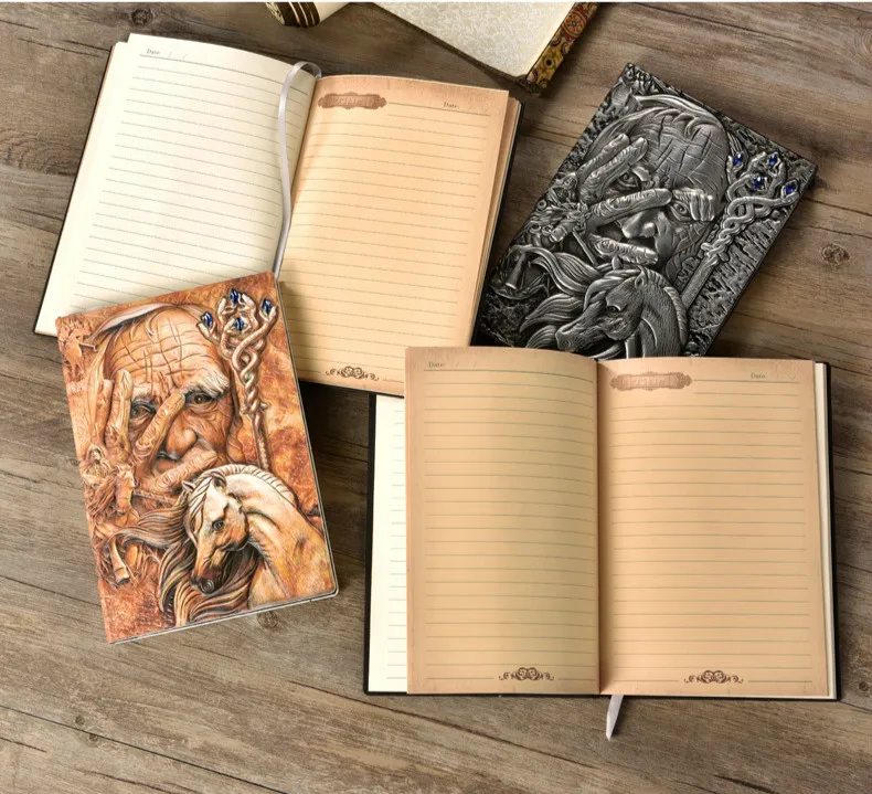 

The Magic Creative Hard Cover Diary Book A5 Vintage Leather Fashion Notebook Lined Paper 100 Sheets