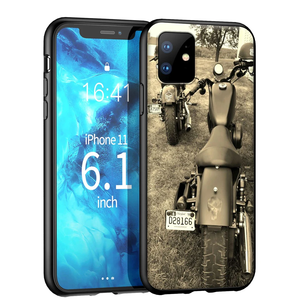 Силиконовый мягкий чехол YIMAOC в стиле ретро для мотокросса iPhone 12 Mini 11 Pro XS Max XR X 8 7 6 6S