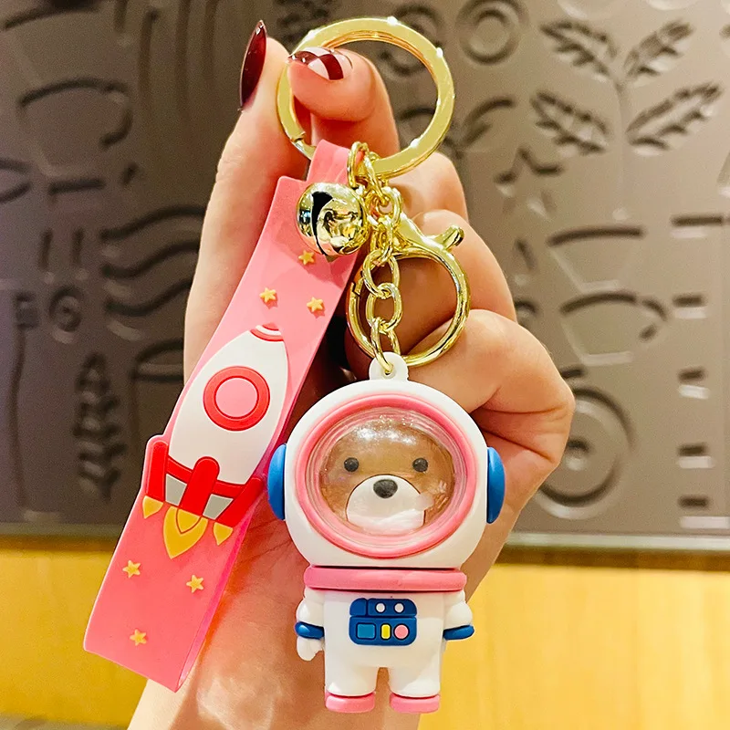 creative astronaut tiger bear key keychain lanyard office 2022 ring mobile phone pendant jewelry accessories wholesale free global shipping