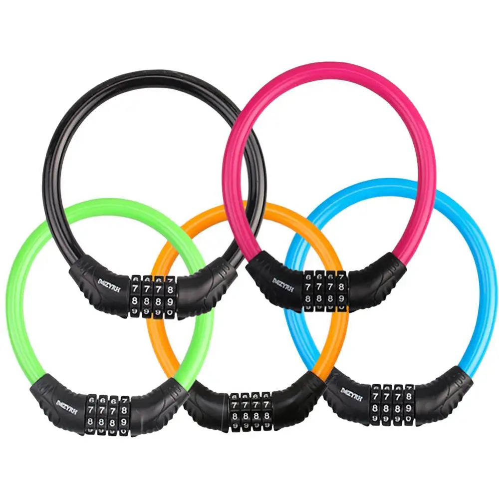 Велосипедный замок усиленная комбинированная цепь цифровой из цинкового сплава