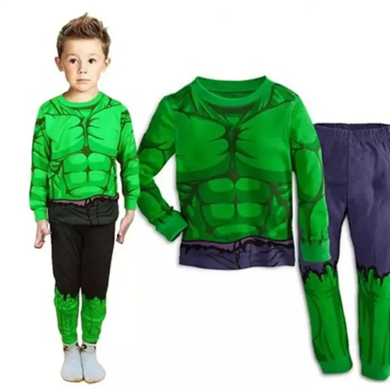 Детский пижамный комплект с героями мультфильмов детская длинная Пижама