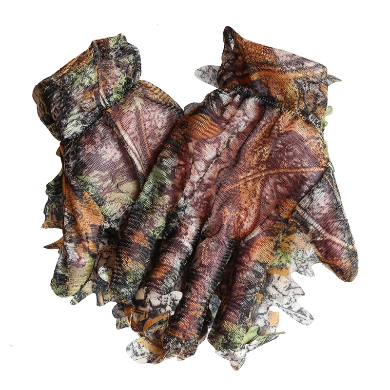 CS 3D лист Yowie Снайпер Ghillie костюм + джунгли Кепка камуфляжные перчатки легкая
