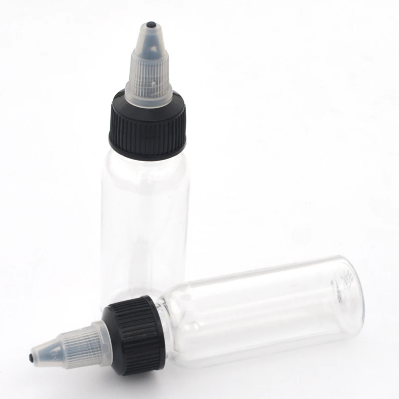 

30Pcs PET Bottle 30ml/60ml/100ml/120ml E Liquid Refillable Bottle With Twist Off Caps Empty E juice Dropper Bottle