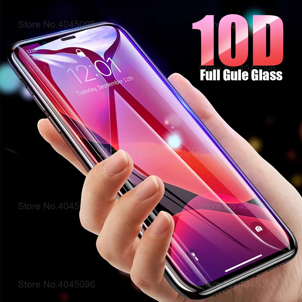 10d полное gule Защитное стекло для iphone 11 pro макс. Закаленное протектор экрана на 11pro