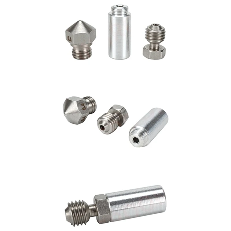 Полностью металлический Hotend комплект MK10 сопло 0 4 мм термобарьерная Горловина для