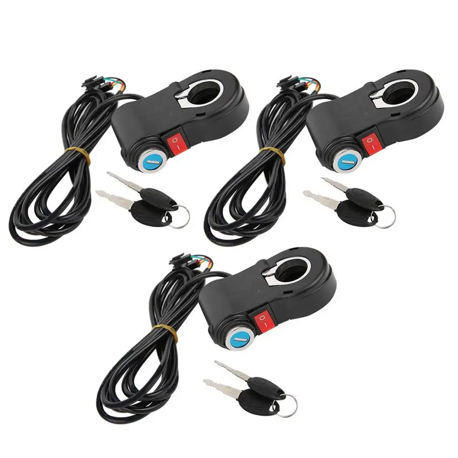 

3 шт. электрический велосипед мотоцикл Автоматическая идентификация Электрический велосипед напряжение дисплей руль переключатель аксесс...