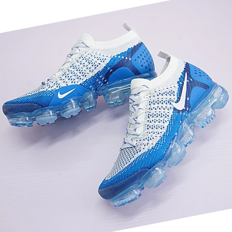 Оригинальные подлинные мужские кроссовки для бега NIKE AIR VAPORMAX FLYKNIT 2 дышащие