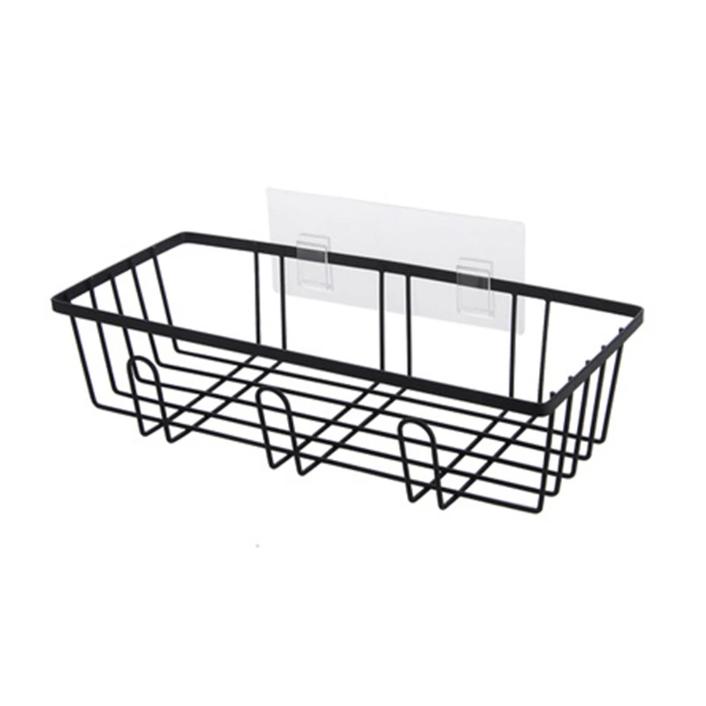 

Полка для хранения, настенная корзина без сверления, экономия пространства для косметики, органайзер для ванной, дренажная стойка для душа, ...