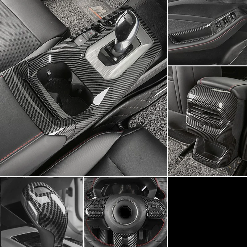 

Carbon pattern for MG5 2021 Gearshift panel Water cup frame Window lifter Switch panel Door bowl paste decorate