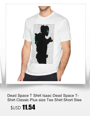 Dead Space футболка Deadly Space Deux футболка 6xl забавная модная футболка из 100 хлопка с коротким рукавом мужская графическая футболка