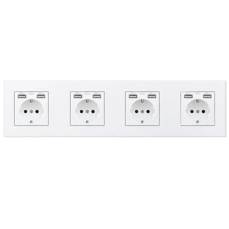Avoir европейская вилка розетка двойной usb зарядный порт домашняя настенная