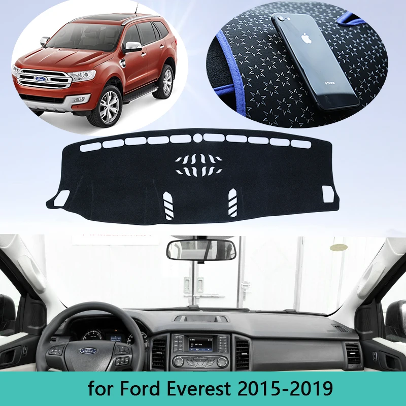 Чехол для приборной панели автомобиля Ford Everest 2015 ~ 2019 коврик чехол Солнцезащитный
