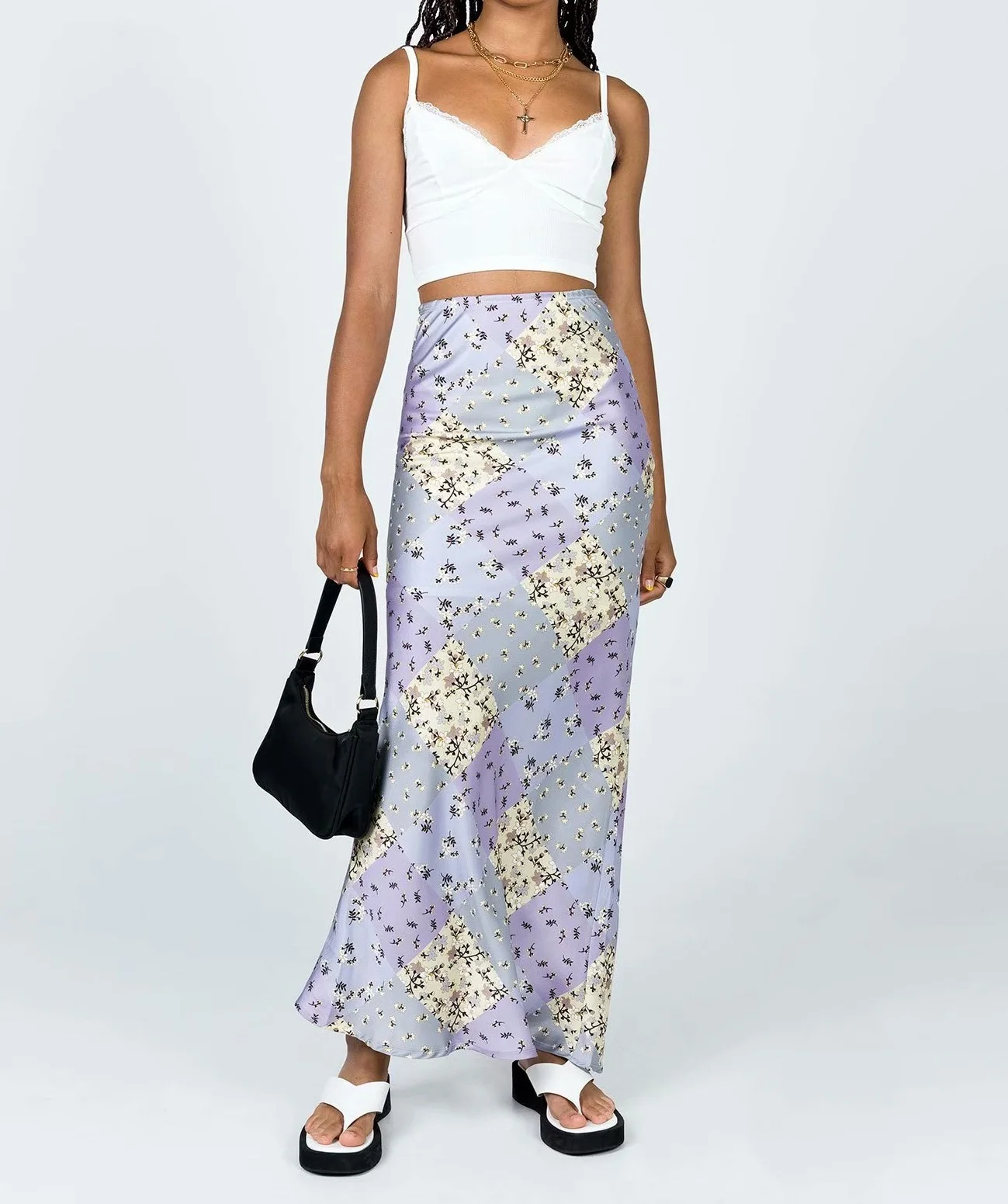 

2021 Summer Women's Chiffon Skirt Summer Sexy Casual High Waist Retro Floral Print Skirt Female Elegant Fashionable Clothing