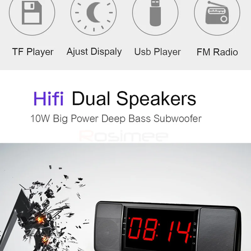 Bluetooth-колонка с дистанционным управлением FM-радио глубокие басы беспроводной
