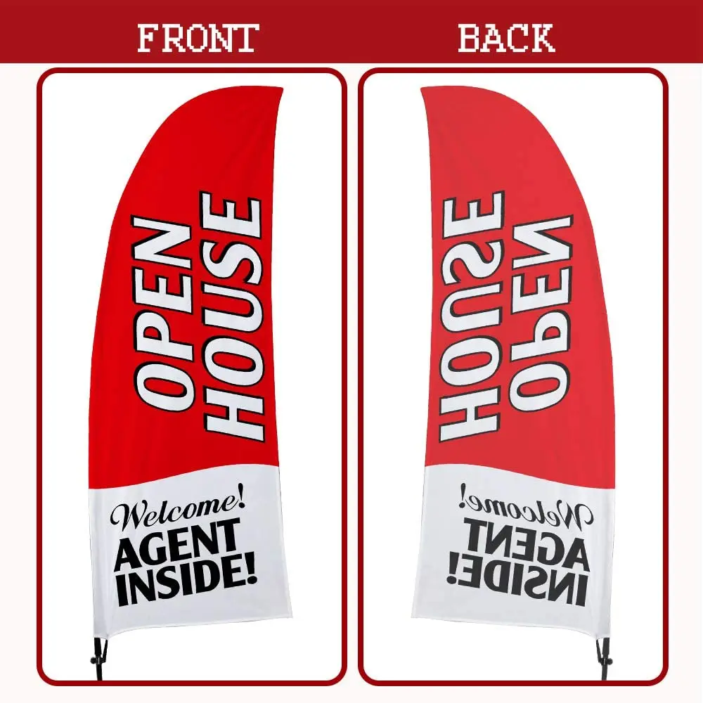 Открытый домик напольный флаг набор для рекламы компаний перьевой дома продажа