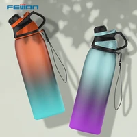 feijian sports water bottle portable tritan water bottle with magnetic lid drinkware large capcity kettle 0 95l1 2l bpa free