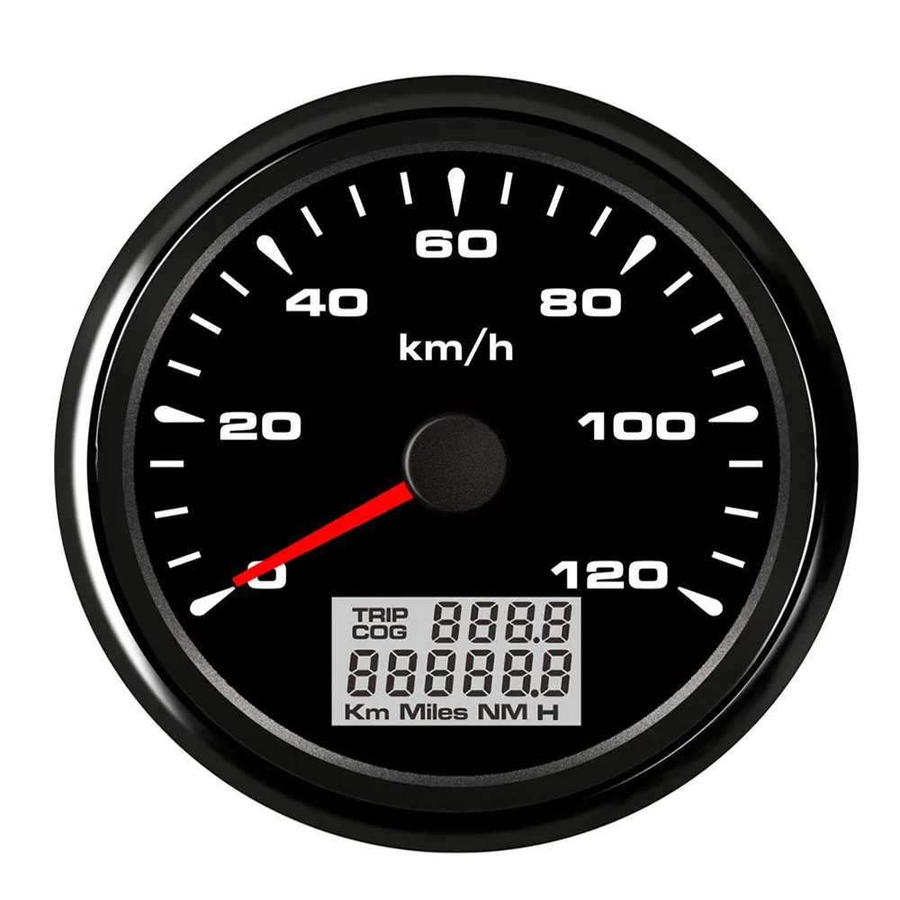 Цифровой измеритель скорости для автомобиля лодки 85 мм с 7 цветным дисплеем