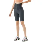 HaleyChan тренировочные шорты с высокой талией Для женщин-Корректирующее белье для контроля талии длинные шорты для йоги для атлетики бега спортивные брюки для женщин