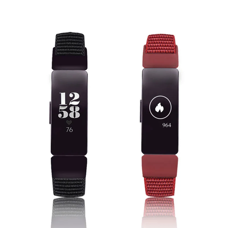 Fitbit Inspire HR ремешок сменный Браслет для inspire нейлон наручный на липучке браслет
