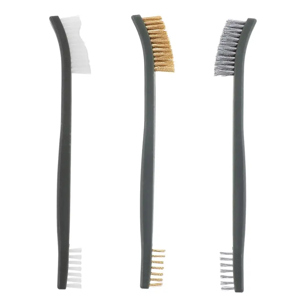 Мини двухсторонняя щетка для полировки проволоки чистки металла и ржавчины