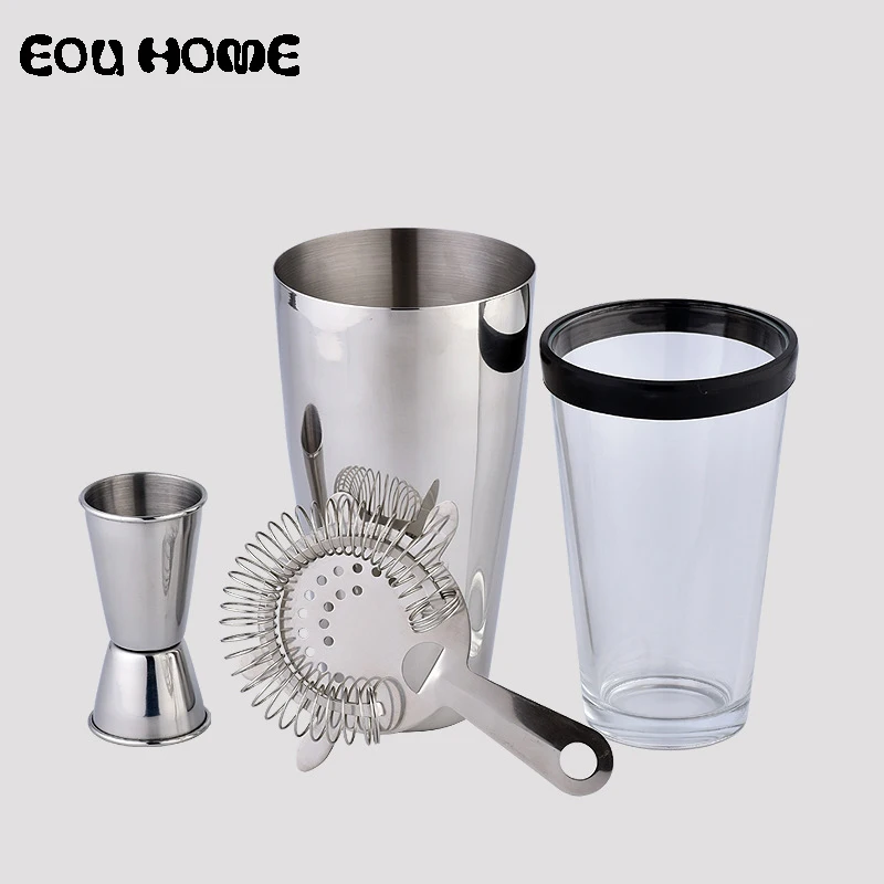 4 шт. Нержавеющая сталь шейкер фильтр мерный стакан питья бармен браузер