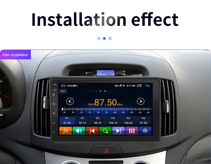 7-дюймовый 4-ядерный автомобильный радиоприемник 1 + 16 ГБ Android 10 GPS-навигация WIFI FM AM