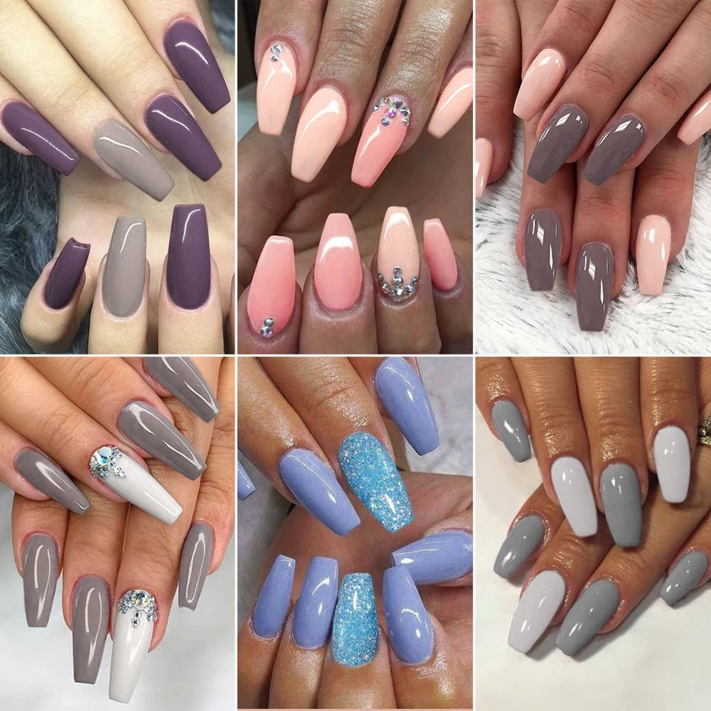 Azure beauty 6 шт./лот блестящая пудра для ногтей набор кистей градиентный цвет |