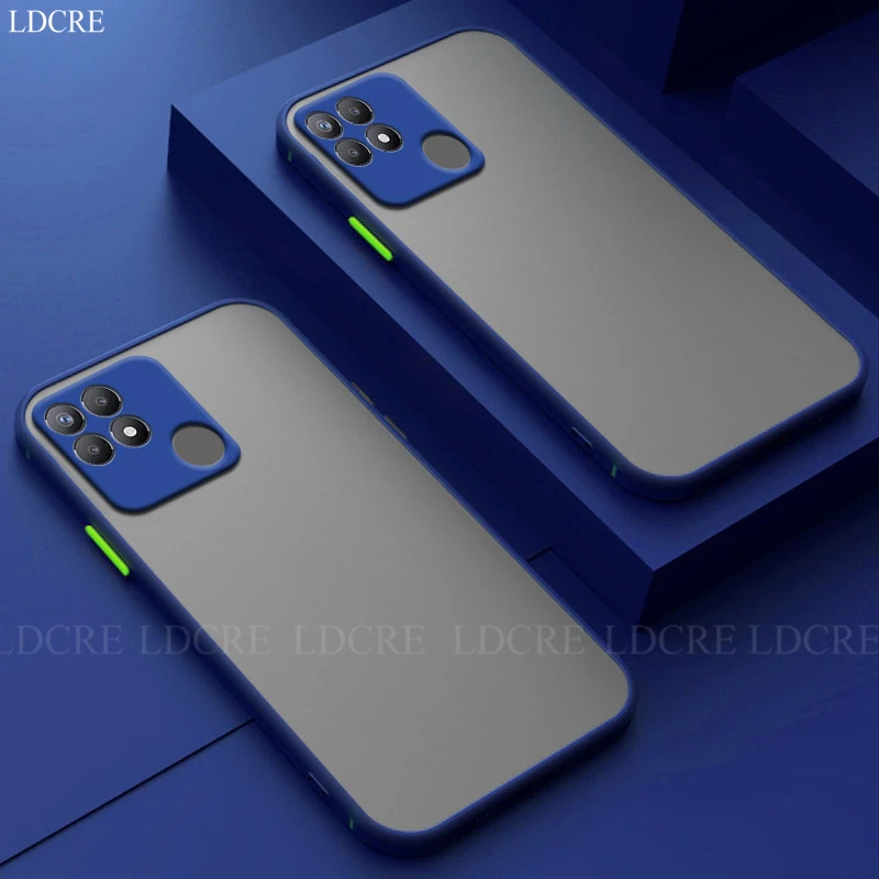 Чехол для Realme Narzo 50A, чехол для Realme Narzo 50A, силиконовый матовый прозрачный резиновый тонкий мягкий чехол для Realme Narzo 50A, чехол