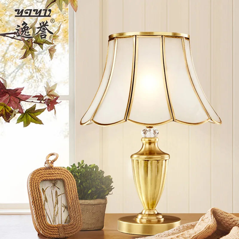 

Modern LED Table Lights Copper Bedside Lamps candeeiro de mesa For Living room Bedroom Reading Book Lights Table Home Fixture