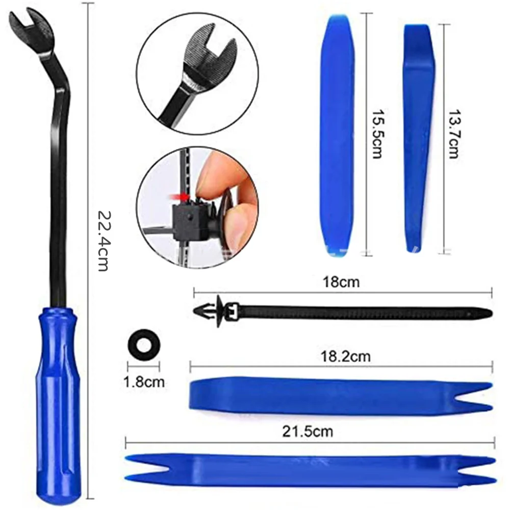 

Car Retainer Plastic Fasteners Push Trim Clips Pin Rivet Bumper Kit High Quality