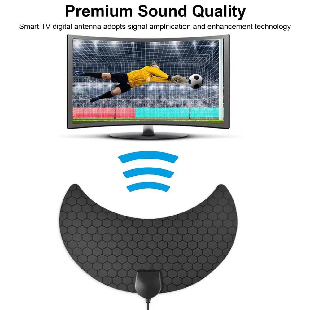 

Digital TV Antenna Universal Highly Clear 1080P 4K 200 Mile Range HDTV Aerial with Amplifier Signal Booster for Indoor