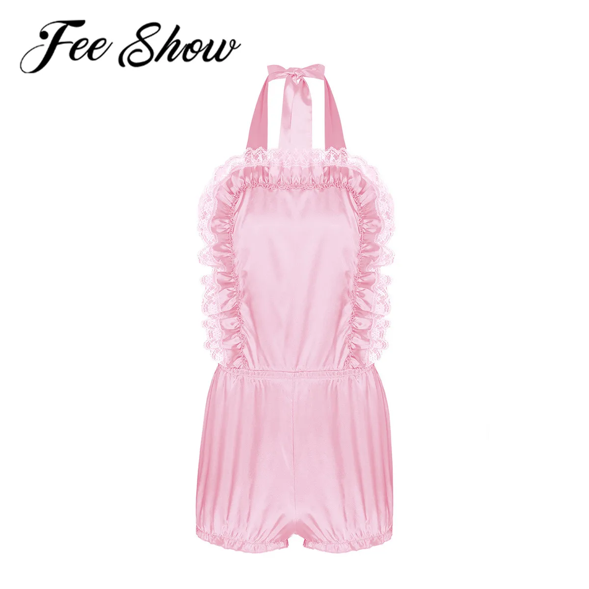 Мужской комбинезон горничной для косплея милая рубашка с оборками сексуальный