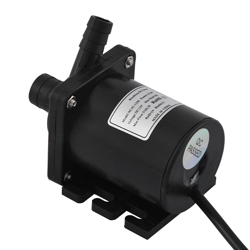 New Arrival NC42-1250 Mini DC Water Pump Direct Current Brushless Submersible 12V 14.4W 1.2A 5M 516L / H | Обустройство дома