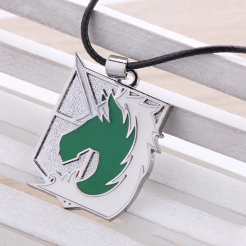 Аниме атака на Титанов ожерелье для мужчин съемочный корпус логотип веревка