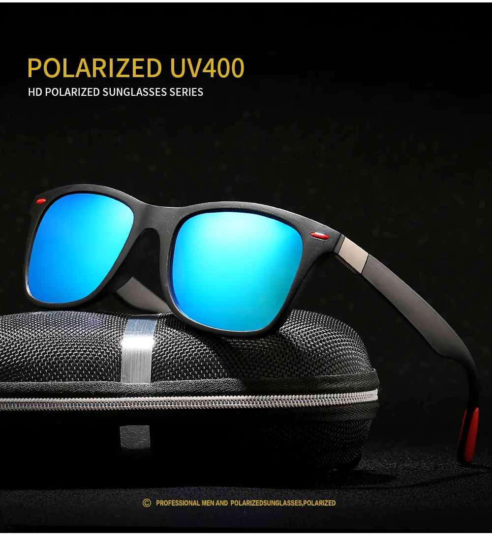 

2022 Brand Design Polarized Sunglasses Men Women Driver Shades Male Vintage Sun Glasses Men Spuare Mirror Summer UV400 MJ-40