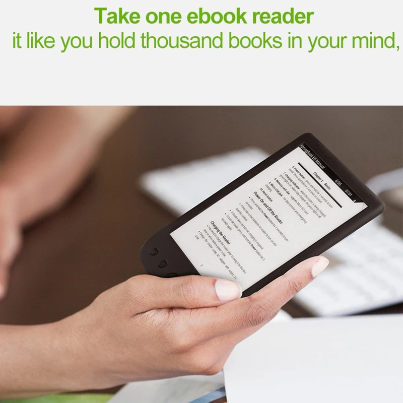 LCD E-Reader 6Inch HD E-Ink Ebook Reader Maximum Digital Electronic Book Built-In Battery 2500Mah--Black 4G | Электроника