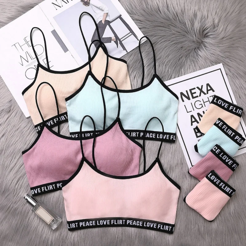 Комплект японского нижнего белья из хлопка с тонким винтом комплект пуш-ап