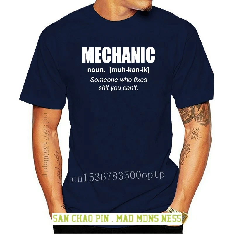 

Mechanic Definition T-Shirt -Fathers Day Classic Car Truck Dad Garage Shop Bike Tee Shirt Mens 2020 New Tee Shirts Printing
