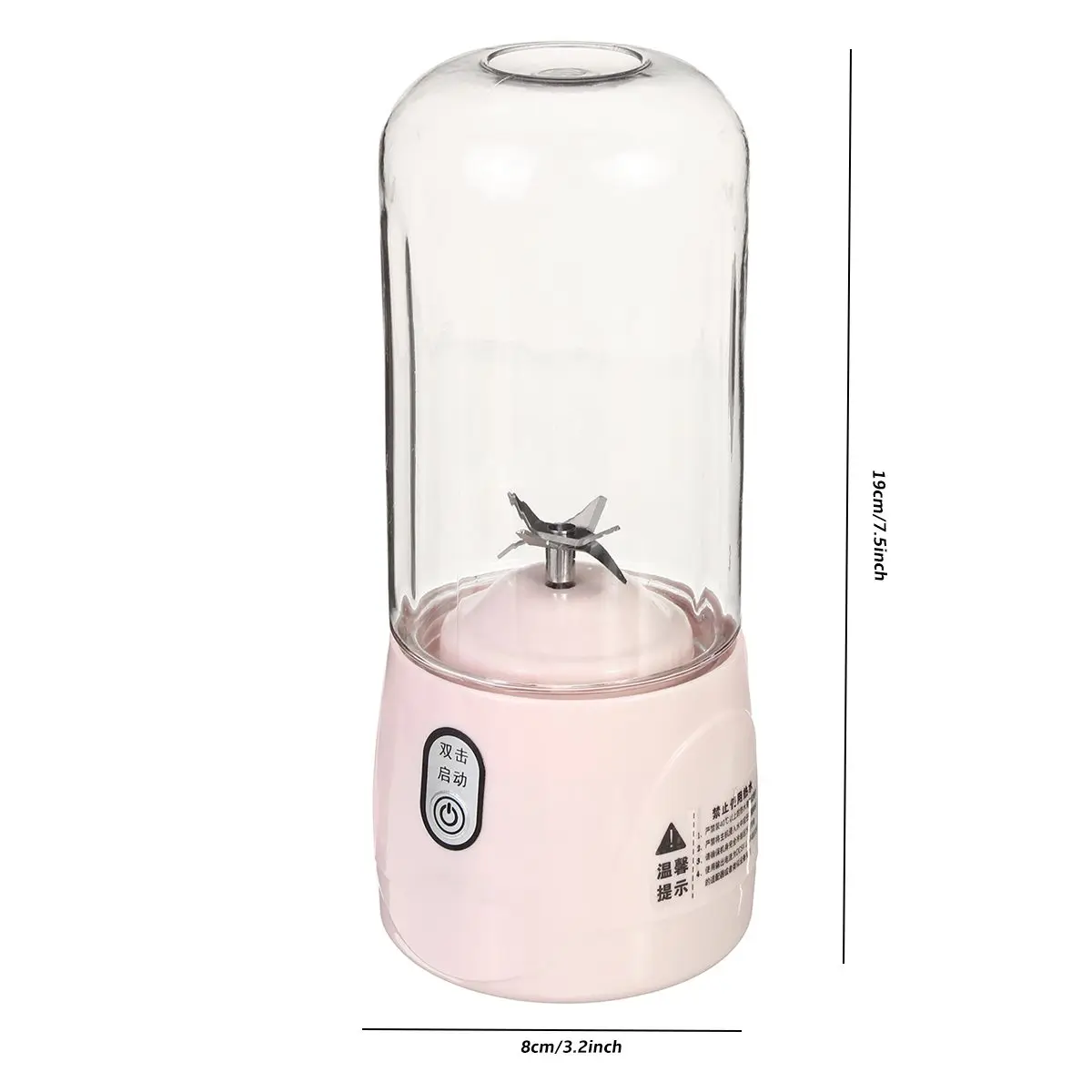 

300ml Mini Portable Electric Fruit Juicer Cut Mixer Smoothie Maker Blender Machine USB Rechargable Juice Cup Bottle For Travel