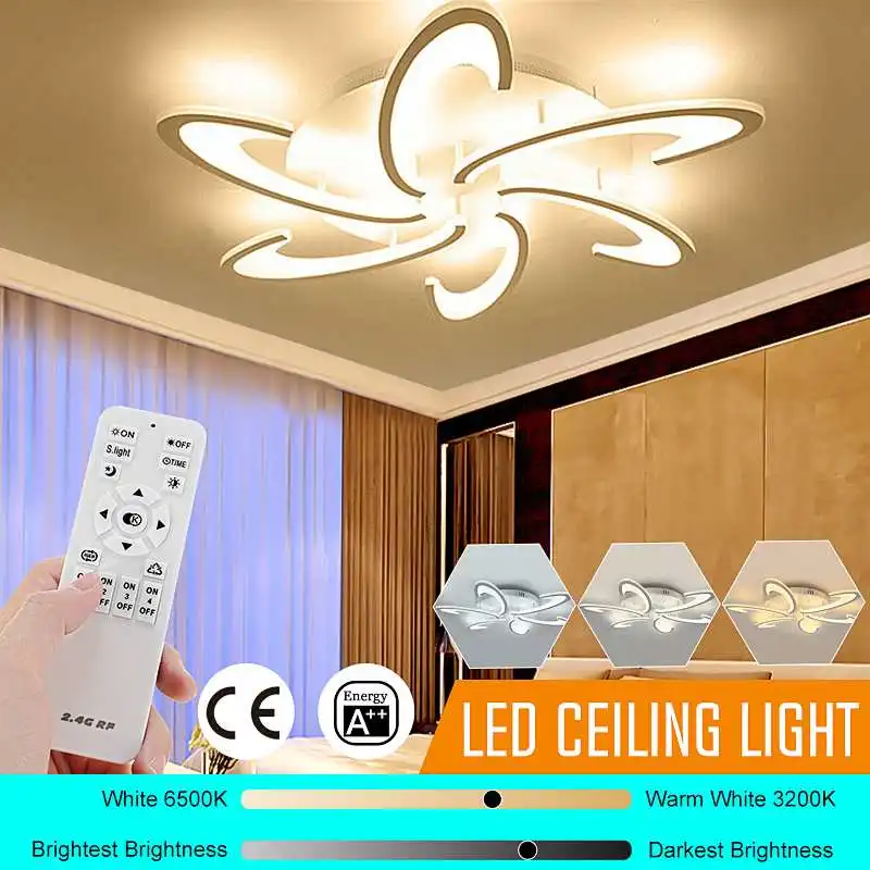 Современная светодиодная акриловая потолочная лампа для гостиной спальни