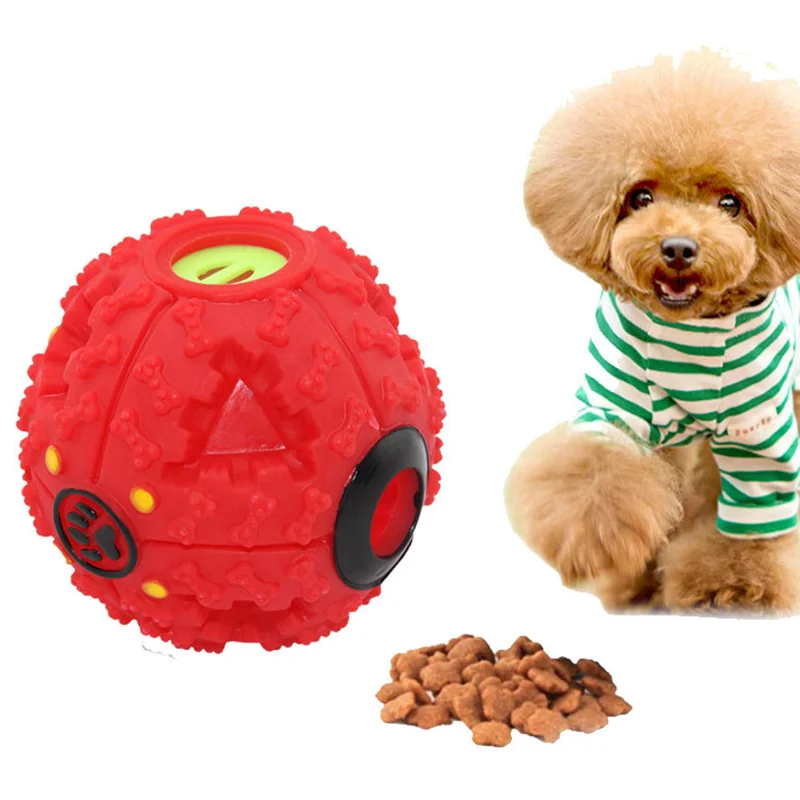 

Soft Cute Pet Dog Ball Toy suministros para perr Interactive Squeak Dog Chew Toy Slow Feed Dog Balls for Puppy dog accessories