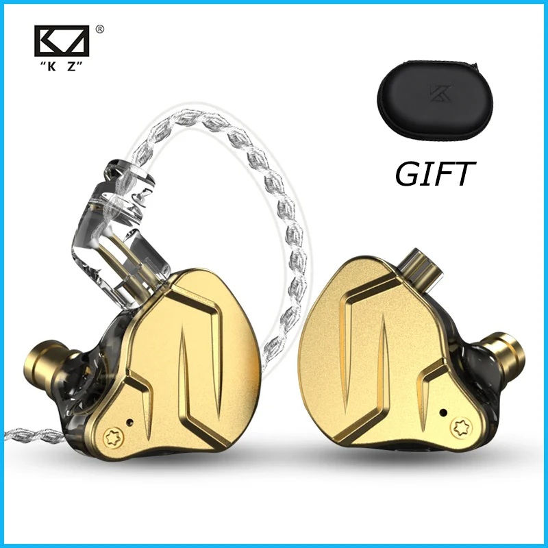 Новые KZ ZSN Pro X гибридные стерео в ухо металлическая Проводная игровая гарнитура