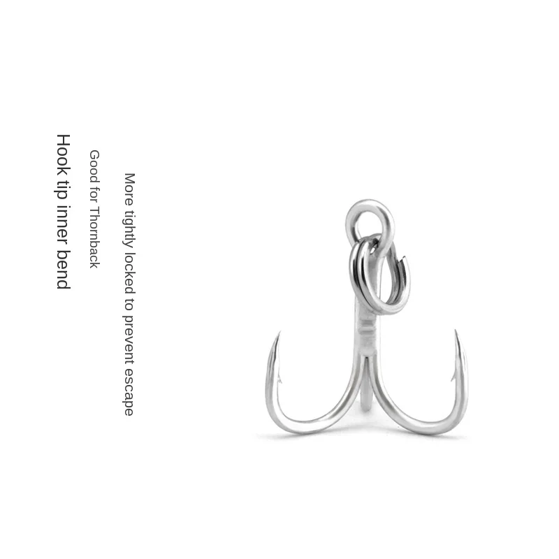 

10pcs High Quality2 /4 /6 /8 /10 /12Model Luya Bait Strengthen Blood Tank Feather Three Hook Big Anchor Hook with Barb Luya Hook