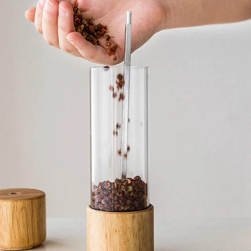 8 дюймовая ручная мельница для соли и перца шлифовальная машина деревянные