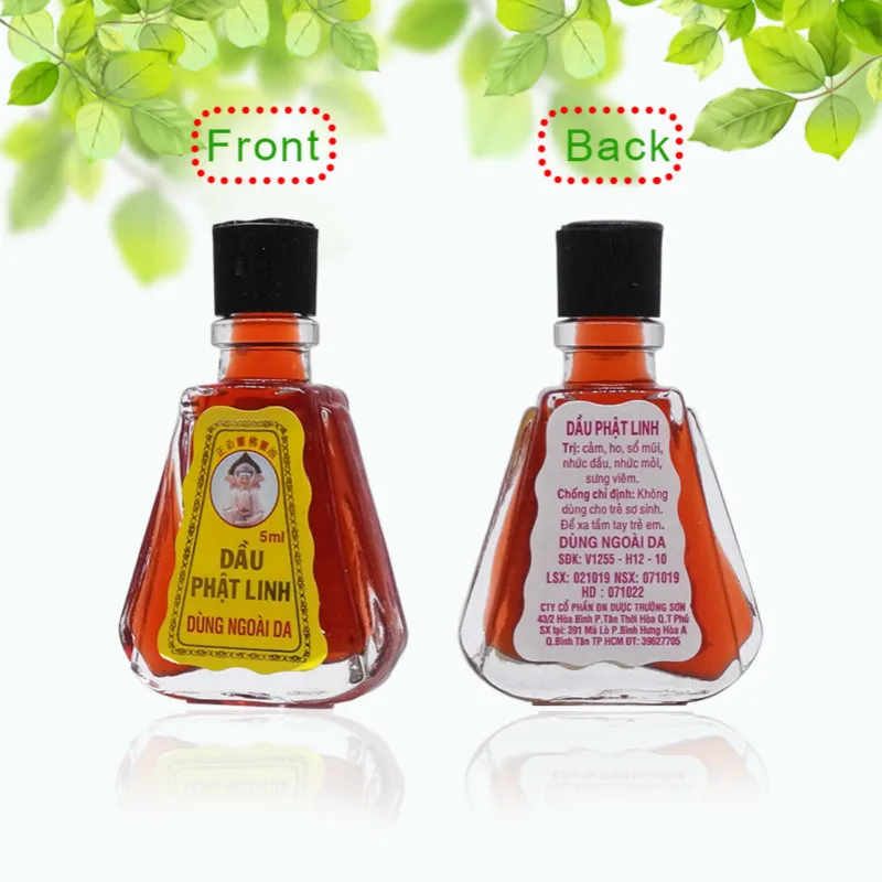 

Vietnam Buddha Oil 5ml For Headache Toothache Stomachache Dizziness Back Pain Active Oil Tiger Balm dizziness