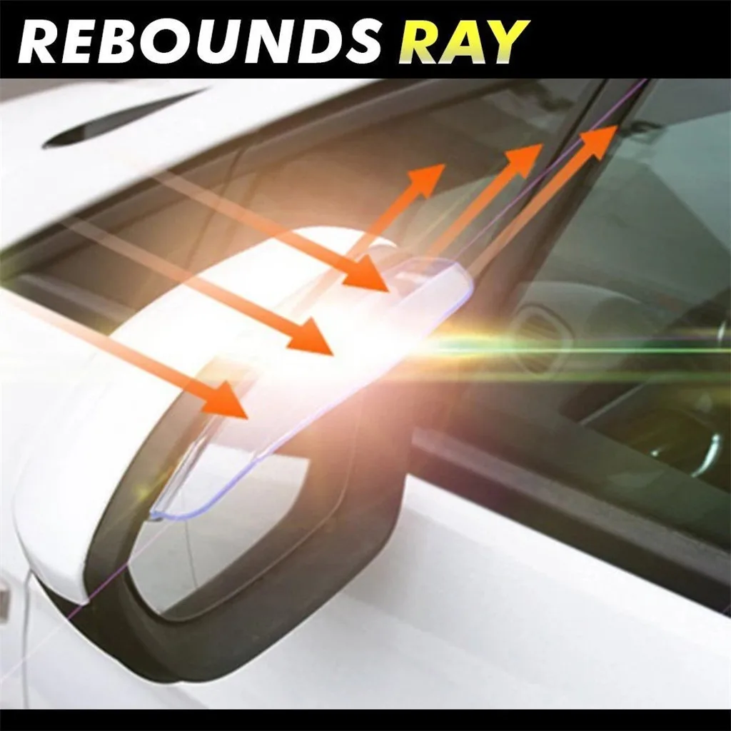 Автомобильная наклейка на зеркало заднего вида из пвх 2 шт. боковое для защиты от