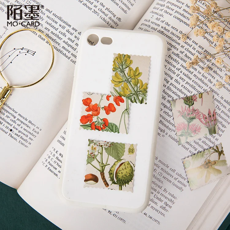 Декоративные Канцелярские наклейки в стиле трав junkжурнал Набор наклеек для