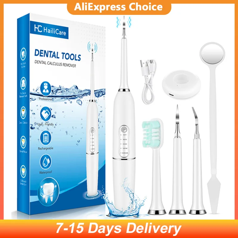 Электрический ультразвуковой прибор для чистки зубов портативный скалер